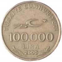 Турция 100000 лир 2000