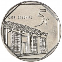Монета Куба 5 сентаво 2016
