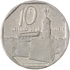 Монета Куба 10 сентаво 1994
