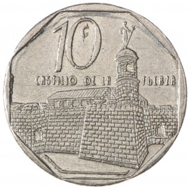Монета Куба 10 сентаво 2000