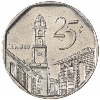 Монета Куба 25 сентаво 2006
