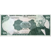 Банкнота Венесуэла 20 боливаров 1974