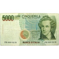 Италия 5000 лир