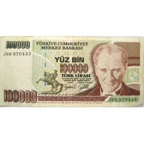 Банкнота Турция 100000 лир