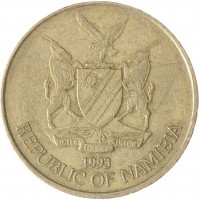 Монета Намибия 5 долларов 1993