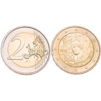 Монета Австрия 2 евро 2018 100 лет Австрийской Республике