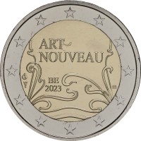 Монета Бельгия 2 евро 2023 Модерн (Буклет)