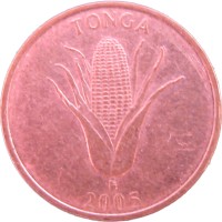 Монета Тонга 1 сенити 2005