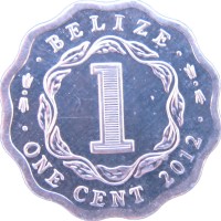 Монета Белиз 1 цент 2012