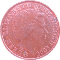 Монета Джерси 1 пенни 2003