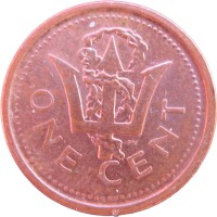Монета Барбадос 1 цент 2011