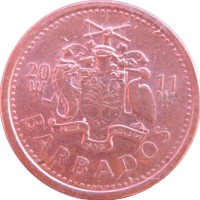 Монета Барбадос 1 цент 2011