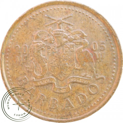 Барбадос 5 центов 2005
