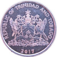 Монета Тринидад и Тобаго 25 центов 2017