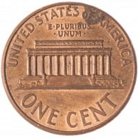Монета США 1 цент 2005