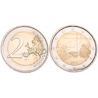 Монета Финляндия 2 евро 2018 Финская сауна