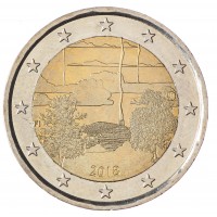 Монета Финляндия 2 евро 2018 Финская сауна