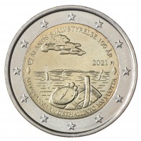 Монета Финляндия 2 евро 2021 Аландские острова