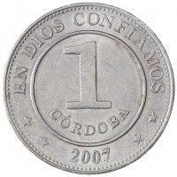 Монета Никарагуа 1 кордоба 2007