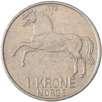 Норвегия 1 крона 1973