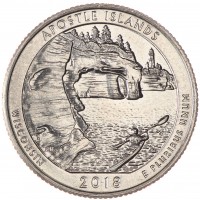США 25 центов 2018 Острова Апостол
