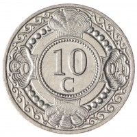 Монета Антильские острова 10 центов 2004