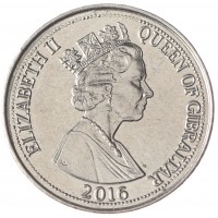 Гибралтар 5 пенсов 2016