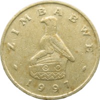 Монета Зимбабве 2 доллара 1997