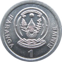 Монета Руанда 1 франк 2003