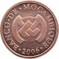 Монета Мозамбик 1 сентаво 2006
