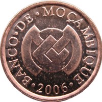 Монета Мозамбик 5 сентаво 2006