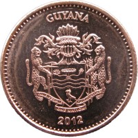 Монета Гайана 1 доллар 2012