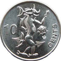 Соломоновы острова 10 центов 2012