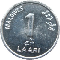 Монета Мальдивы 1 лари 2012
