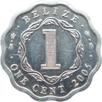 Монета Белиз 1 цент 2005