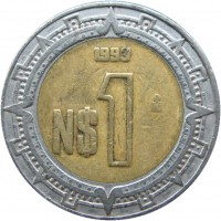 Мексика 1 песо 1993