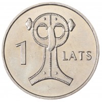 Латвия 1 лат 2007 Сова (Сакта)