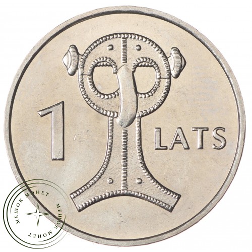 Латвия 1 лат 2007 Сова (Сакта) — 32217288