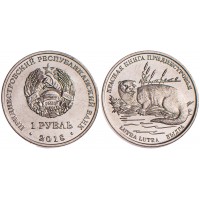 Монета Приднестровье 1 рубль 2018 Выдра