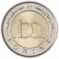 Монета Венгрия 100 форинтов 2022 Музей денег