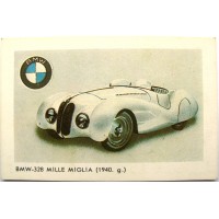 Карманный календарь ретро-автомобиль BMW-328 MILLE MIGLIA 1987