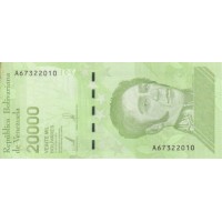 Банкнота Венесуэла 20000 боливаров 2019