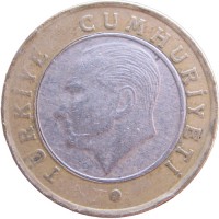 Турция 1 лира 2009