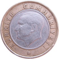 Турция 1 лира 2009