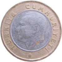 Турция 1 лира 2011