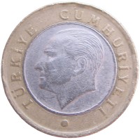 Турция 1 лира 2013