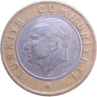 Турция 1 лира 2018