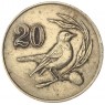 Кипр 20 центов 1985