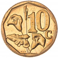 ЮАР 10 центов 2010