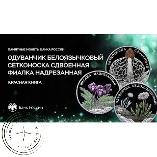 Набор монет 2 рубля 2022 Красная книга — 937033704